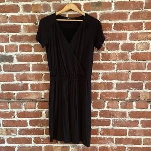 Reitmans Black Wrap Dress XXS
